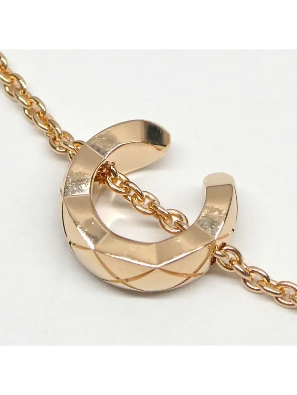 Chanel Coco Crush Collection Bracelet Beige Gold Chain